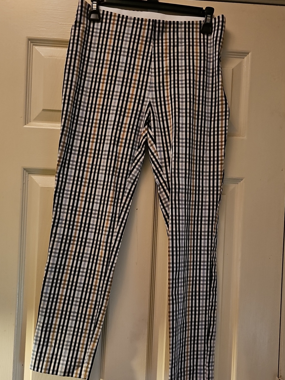 a new day Black and White Checked Chinos